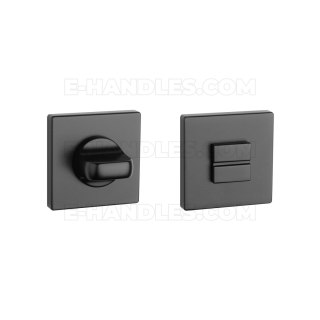 Rozeta Q slim 7 mm BK - czarny matowy WC 4X4