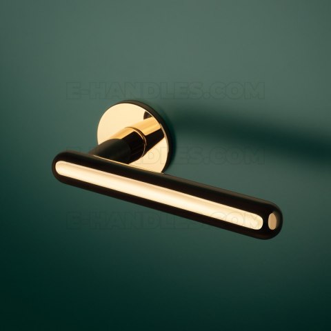 Klamka ASTERIA Rozeta R super slim 5 mm LG - złoty polerowany Klamka ASTERIA Rozeta R super slim 5 mm LG - złoty polerowany