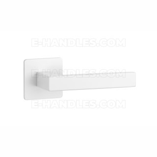 Klamka KVADRAT 1760 Rozeta ultra slim 3 mm WH - biały matowy