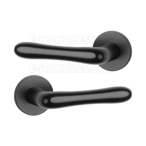 Klamka CYNIA Rozeta R slim 7 mm BLACK - czarny matowy Klamka CYNIA Rozeta R slim 7 mm BLACK - czarny matowy