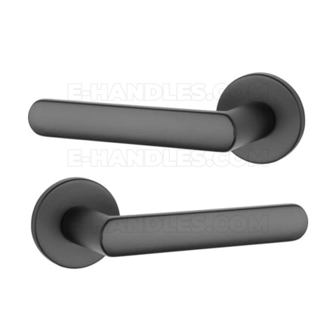 Klamka FRAGOLA Rozeta R slim 7 mm BLACK - czarny matowy Klamka FRAGOLA Rozeta R slim 7 mm BLACK - czarny matowy