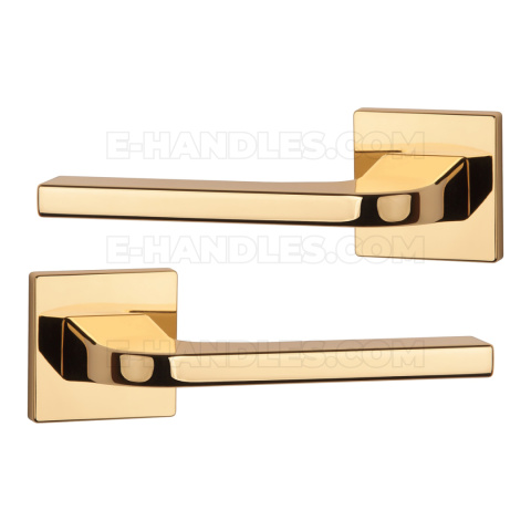 Klamka ISMENA Rozeta Q slim 7 mm LG PVD - złoty polerowany PVD Klamka ISMENA Rozeta Q slim 7 mm LG PVD - złoty polerowany PVD