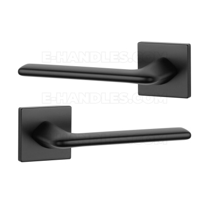 Klamka LILA Rozeta Q slim 7 mm BK - czarny matowy