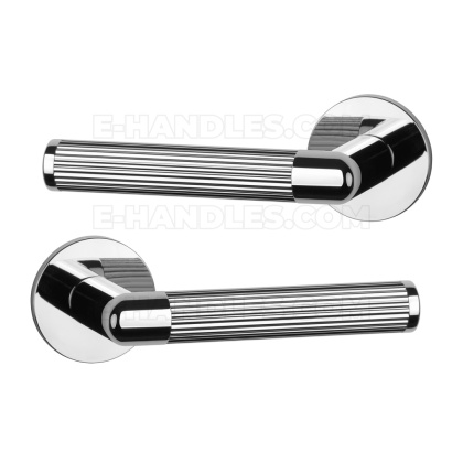 Klamka LOBELIA Rozeta R super slim 5 mm LC - chrom polerowany