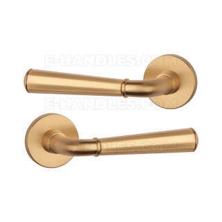 Klamka MARIGOLD Rozeta R slim 7 mm KG - złoty matowy