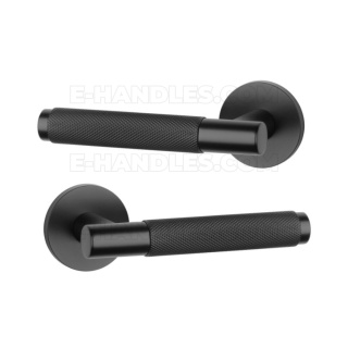 Klamka MOLINIA Rozeta R slim 7 mm BLACK - czarny matowy