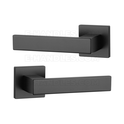 Klamka PINA Rozeta Q slim 7 mm BK - czarny matowy