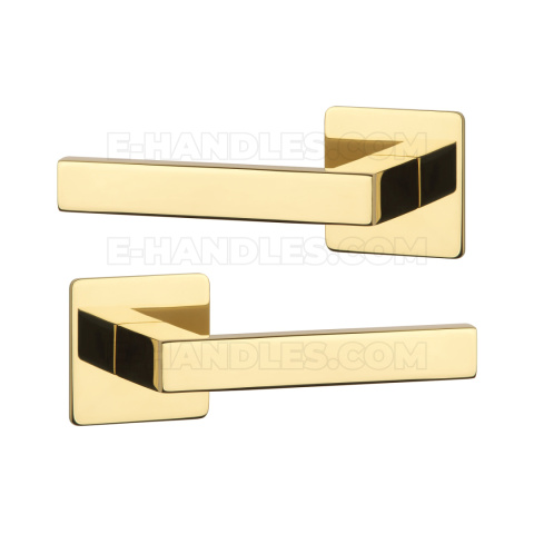 Klamka KVADRAT 1760 Rozeta ultra slim 3 mm PVD GOLD - złoty polerowany PVD Klamka KVADRAT 1760 Rozeta ultra slim 3 mm PVD GOLD - złoty polerowany PVD