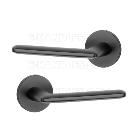 Klamka AVA Rozeta R slim 7 mm BLACK - czarny matowy Klamka AVA Rozeta R slim 7 mm BLACK - czarny matowy
