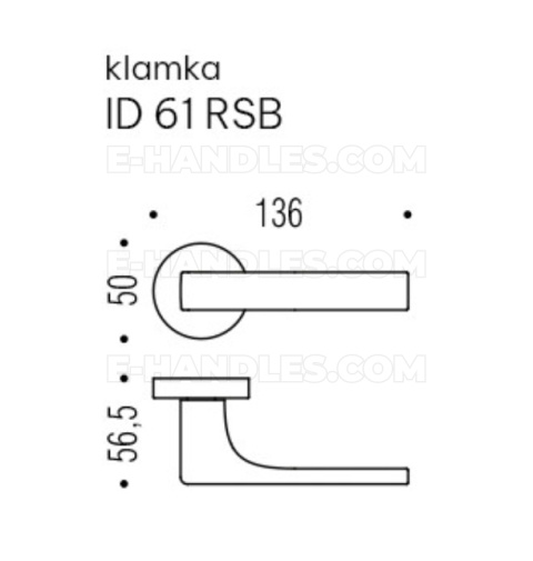 Klamka z rozetą na wkładkę Colombo Design ROBOCINQUE OL - złoty Klamka z rozetą na wkładkę Colombo Design ROBOCINQUE OL - złoty