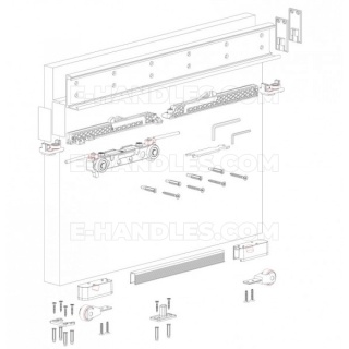 MAGIC 2 1100 mm do 80 kg system do drzwi przesuwnych Terno Scorrevoli