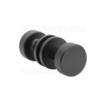 Gałka stało/stała dwustronna TUJA R slim 7 mm BLACK - czarny matowy