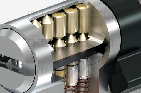 ABUS X12R, 85 (35x50) klucz-klucz, wkładka drzwiowa