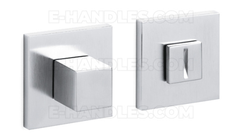 Rozeta WC CUBO Low OLIVARI CO chrom - satyna, trzpień 6x6mm Rozeta WC CUBO Low OLIVARI CO chrom - satyna, trzpień 6x6mm