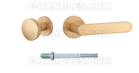 Gałko-klamka ORTAL Prawa SLIM 7MM LG stało-ruchoma, KG - złoty matowy Gałko-klamka ORTAL Prawa SLIM 7MM LG stało-ruchoma, KG - złoty matowy