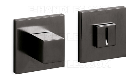 Rozeta WC CUBO Low OLIVARI US SuperFinish antracyt-satyna, trzpień 6x6mm Rozeta WC CUBO Low OLIVARI US SuperFinish antracyt-satyna, trzpień 6x6mm