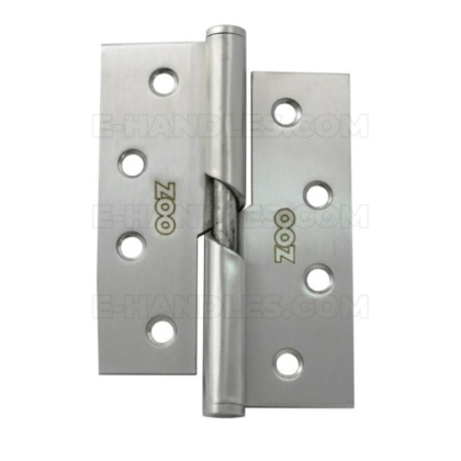 Zawias samozamykający lewy ZHRBR243, 102×76×2,5 mm, stal nierdzewna