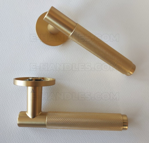 Klamka MOLINIA Rozeta R slim 7 mm GOLD SATIN - złoty matowy Klamka MOLINIA Rozeta R slim 7 mm GOLD SATIN - złoty matowy