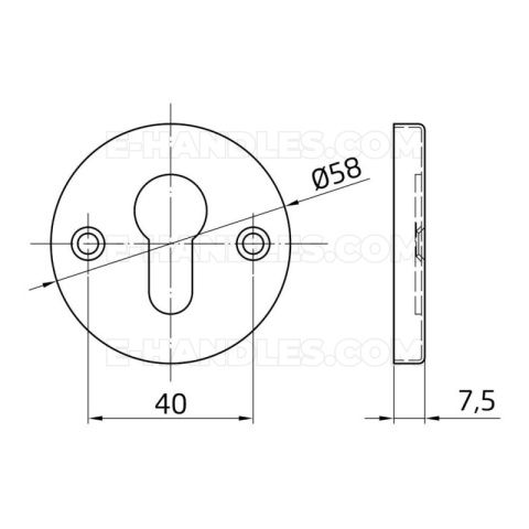 Szyld wkładki rozeta 58mm mos. złoto antyczne mod.21 Szyld wkładki rozeta 58mm mos. złoto antyczne mod.21