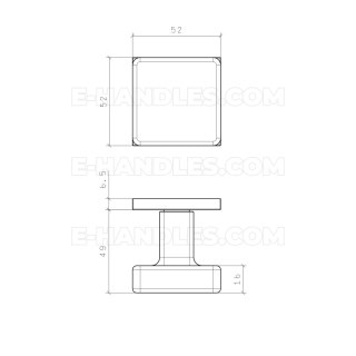 Gałka ruchomo / ruchoma, dwustronna MORA Q slim 7 mm WHITE - biały matowy