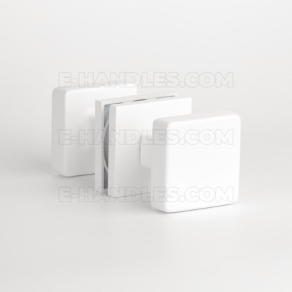 Gałka stało/ruchoma, dwustronna MORA Q slim 7 mm WHITE - biały matowy