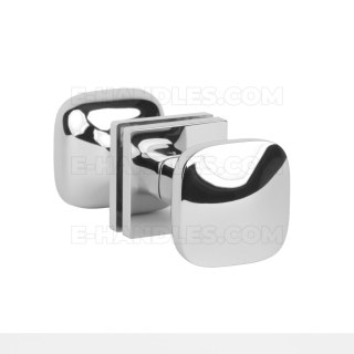Gałka stało/stała dwustronna QUERCA Q slim 7 mm LC - chrom polerowany