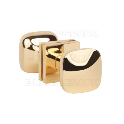 Gałka stało/stała dwustronna QUERCA Q slim 7 mm LG - złoty polerowany