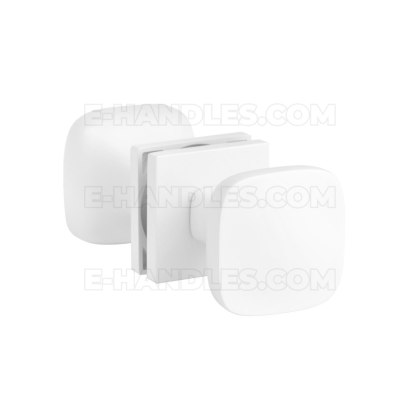 Gałka ruchomo / ruchoma, dwustronna QUERCA Q slim 7 mm WH - biały matowy