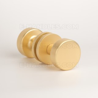 Gałka stało/stała dwustronna RUTA R slim 7 mm GOLD SATIN - złoty matowy
