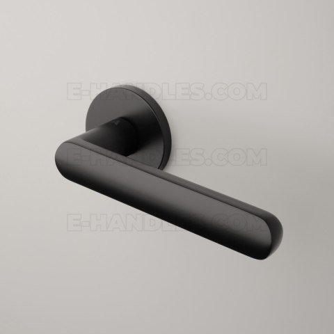 Klamka FRAGOLA Rozeta R slim 7 mm BLACK - czarny matowy Klamka FRAGOLA Rozeta R slim 7 mm BLACK - czarny matowy