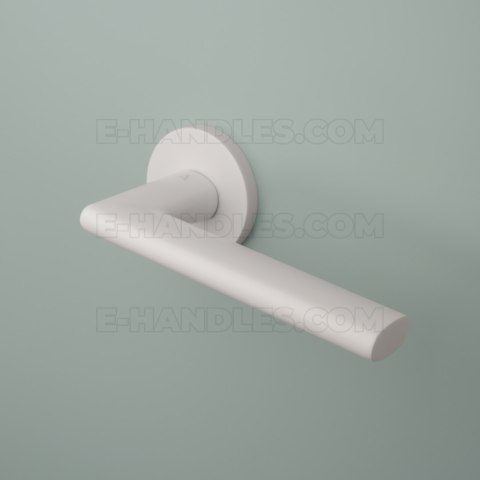 Klamka KALMIA Rozeta R slim 7 mm WHITE - biały matowy Klamka KALMIA Rozeta R slim 7 mm WHITE - biały matowy