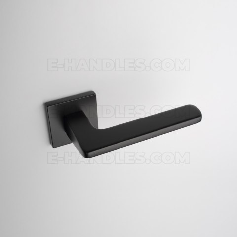 Klamka YUKA Rozeta Q slim 7 mm BK - czarny matowy Klamka YUKA Rozeta Q slim 7 mm BK - czarny matowy