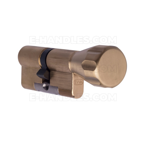 Wkładka EVVA EPS, 62 (31x31G) klucz-gałka, z gałką KKN, mosiądz Wkładka EVVA EPS, 62 (31x31G) klucz-gałka, z gałką KKN, mosiądz