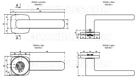 Klamka IXIA Rozeta QR slim 7 mm SNM - nikiel Klamka IXIA Rozeta QR slim 7 mm SNM - nikiel