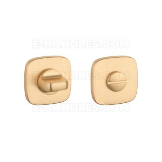 Rozeta QR slim 7 mm KG - złoty matowy WC 4x4