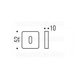 Rozeta na klucz Colombo Design ONEQ CC23 MOOD Collection, C11 zielony limonkowy / RAL 6018