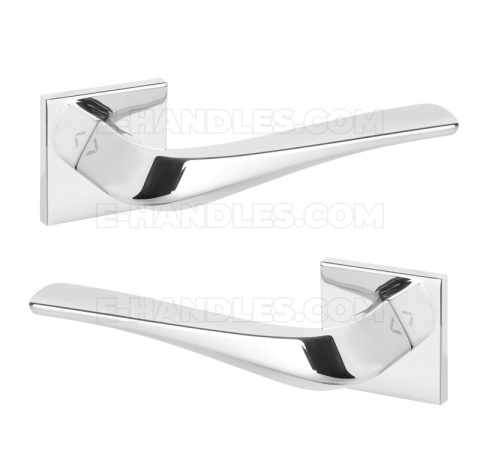 Klamka Heavy Fit rozeta kwadratowa R67F chrom polerowany Klamka Heavy Fit rozeta kwadratowa R67F chrom polerowany