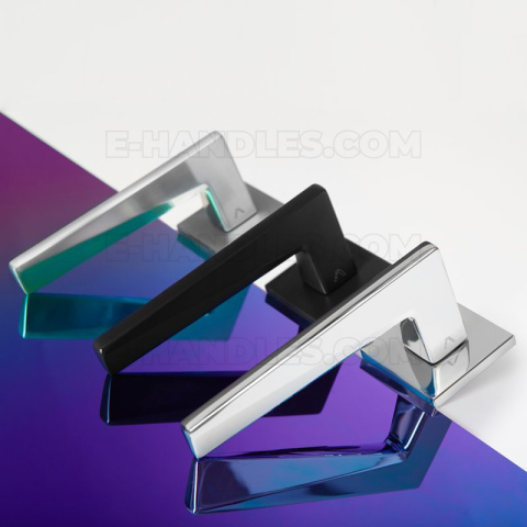 Klamka Lima Fit rozeta kwadratowa R67F chrom-satyna Klamka Lima Fit rozeta kwadratowa R67F chrom-satyna