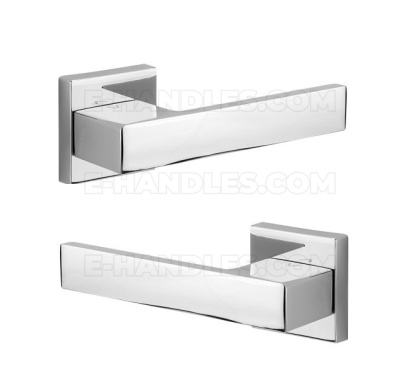 Klamka TotalQ rozeta kwadratowa R67 chrom polerowany