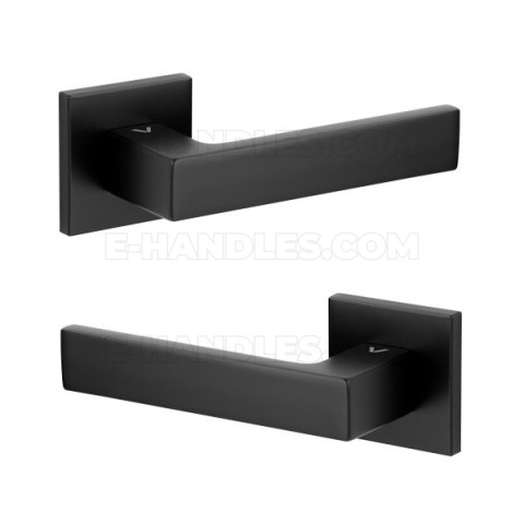 Klamka Warna Fit rozeta kwadratowa R67F czarny Klamka Warna Fit rozeta kwadratowa R67F czarny
