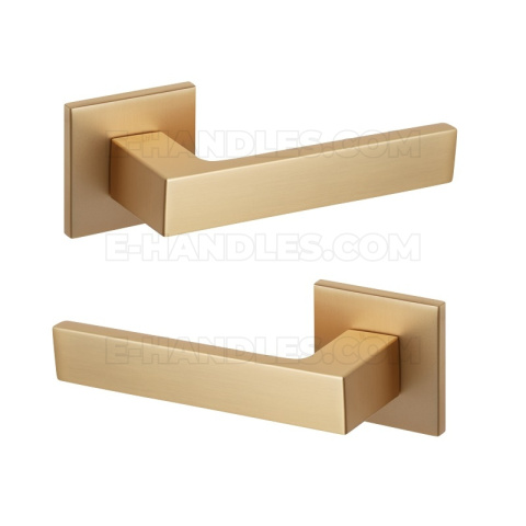 Klamka Warna Fit rozeta kwadratowa R67F złoty-satyna Klamka Warna Fit rozeta kwadratowa R67F złoty-satyna
