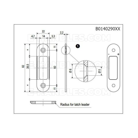 Zaczep Easy-Matic 22x82mm regulowany niklowany AGB B014029006 Zaczep Easy-Matic 22x82mm regulowany niklowany AGB B014029006