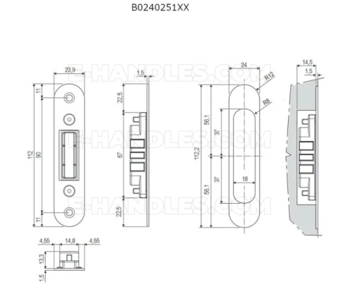 Zaczep magnetyczny Polaris Full Round 24x112mm mosiądz antyczy AGB B024025112 Zaczep magnetyczny Polaris Full Round 24x112mm mosiądz antyczy AGB B024025112