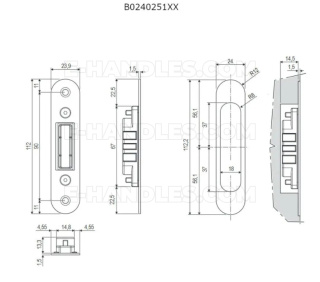 Zaczep magnetyczny Polaris Full Round 24x112mm biały AGB B0240251FM