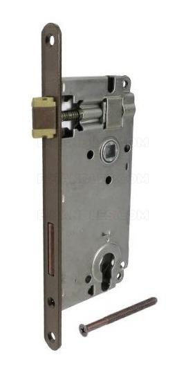 Zamek AGB PATENT GRANDE na wkładkę 90/50 brązowy t.9, wymiary czoła 18x238mm B025975022 Zamek AGB PATENT GRANDE na wkładkę 90/50 brązowy t.9, wymiary czoła 18x238mm B025975022