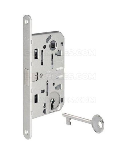 Zamek magnetyczny na klucz 90/50 chrom satynowy F18 AGB B061015041 Mediana POLARIS 2XT
