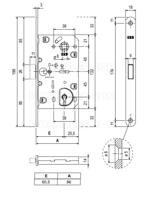 Zamek magnetyczny na klucz 90/60 mosiądzowany F18 AGB B061016003 Mediana POLARIS 2XT Zamek magnetyczny na klucz 90/60 mosiądzowany F18 AGB B061016003 Mediana POLARIS 2XT