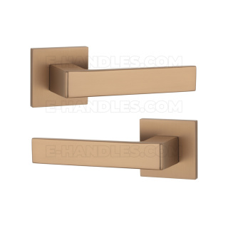 Klamka HIRA Rozeta Q slim 7 mm LIGHT BROWN - jasny brązowy