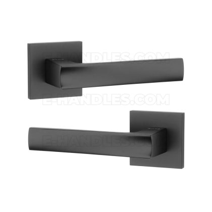 Klamka LIMA Rozeta Q slim 7 mm BLACK - czarny matowy