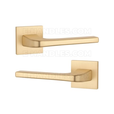 Klamka NAKA Rozeta Q slim 7 mm GOLD SATIN - złoty matowy Klamka NAKA Rozeta Q slim 7 mm GOLD SATIN - złoty matowy